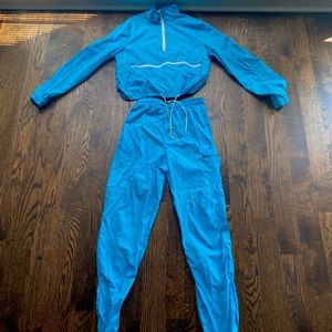 Fashion nova, small, blue tracksuit